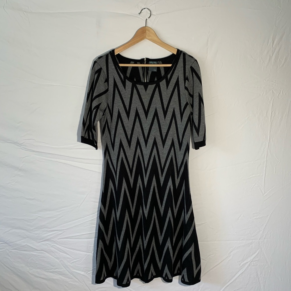 Patterned Sweater Dress